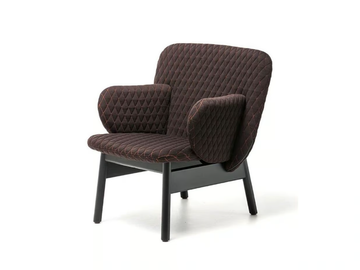 ALA - Fabric easy chair with armrests by La Cividina - view 2
